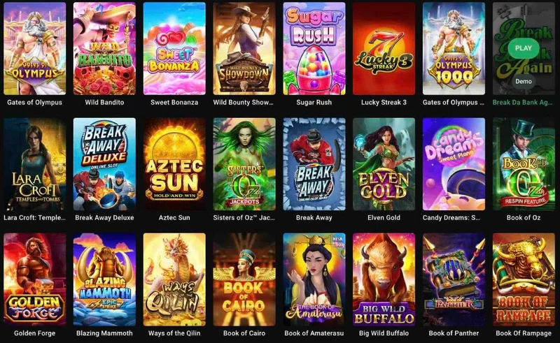 Leon Casino gaming interface showing popular slots and live casino games